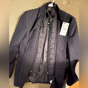 NEW WITH TAGS MEN’s ZARA CAR COAT